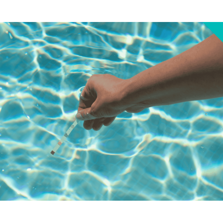 Quicktest-vesitestiliuskat pH:lle, Cl:lle ja Br:lle, 50 kpl