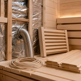 Materiaalit saunan asennukseen