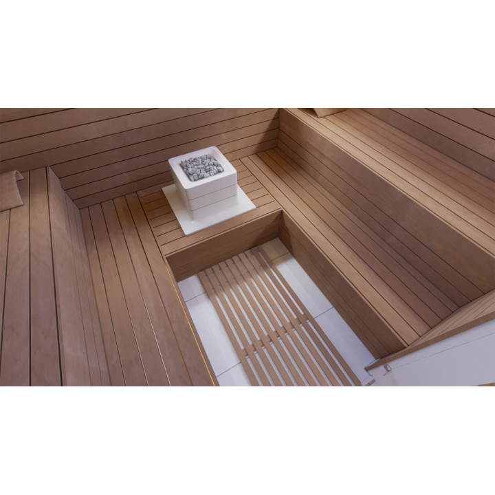 Vahvistettu lattiaritilä, Thermo haapa, 600x1000x43 mm