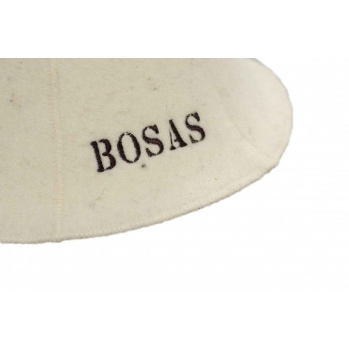 Saunahattu - BOSAS, valkoinen