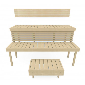 Modulaarinen saunan laude STANDART, Aspen