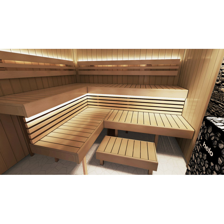 Modulaarinen saunan laude OPTIMAL, lämpöhaapa