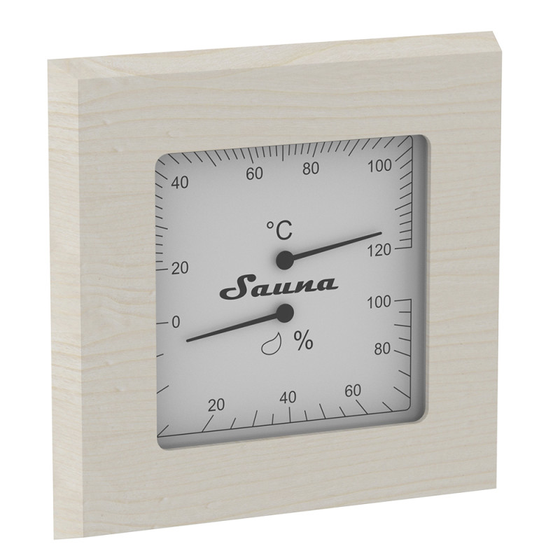 SAWO-lämpö-kosteusmittari 225-TH, haapa