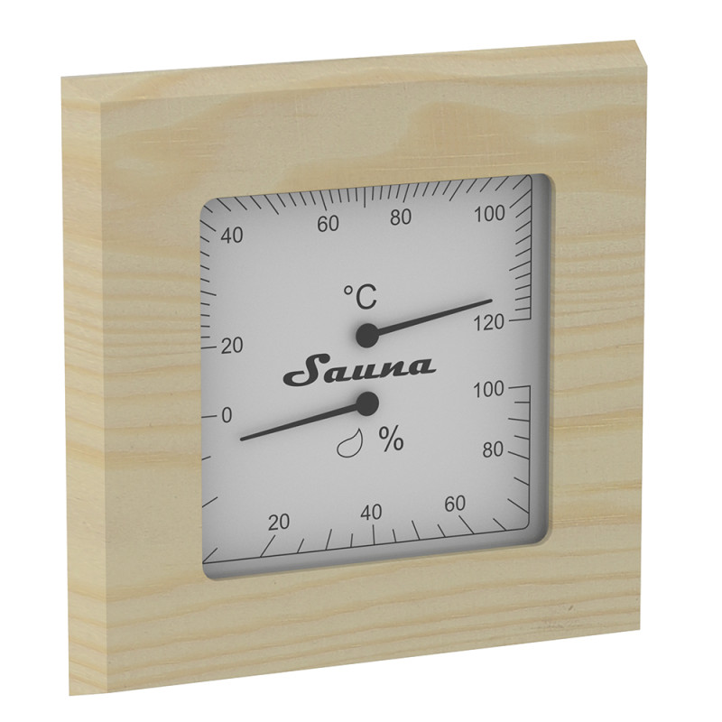 SAWO-lämpö-kosteusmittari 225-TH, mänty