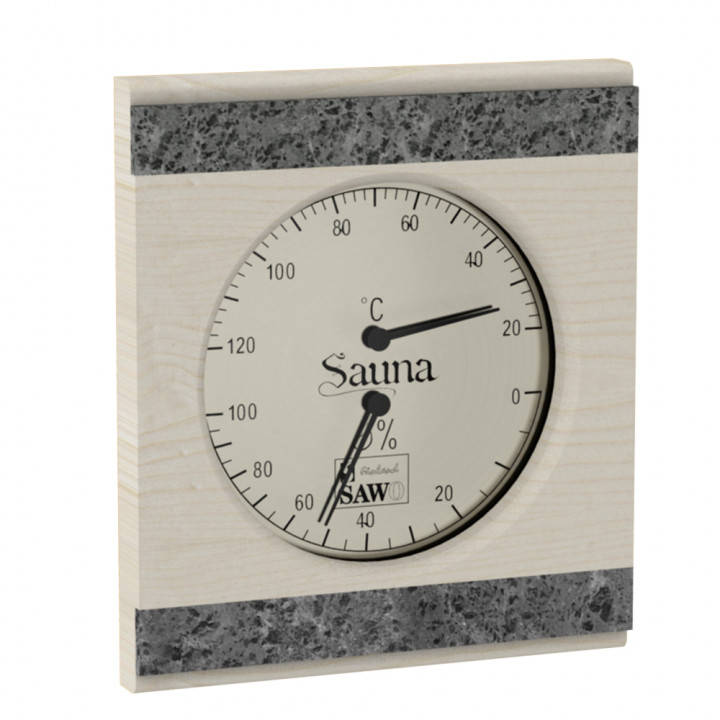 SAWO-lämpö-kosteusmittari 281-THRA, haapa