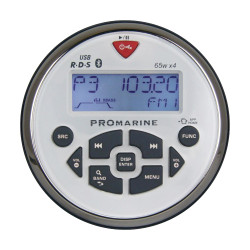 Musiikkikeskus ilman kaiuttimia, vedenpitävä, valkoinen 