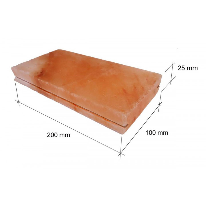 Kiillotetut Himalajan suolatiilet loveuksella 200x100x25mm