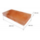 Kiillotetut Himalajan suolatiilet loveuksella 200x100x25mm