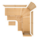 Modulaarinen saunanpenkki PREMIUM, Leppä - 2