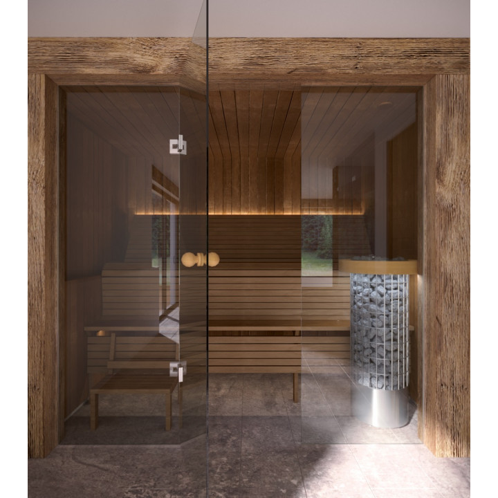 Modulaarinen saunapenkki ERGONOMIC, Thermo haapa