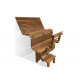 Modulaarinen saunapenkki ERGONOMIC, Thermo haapa