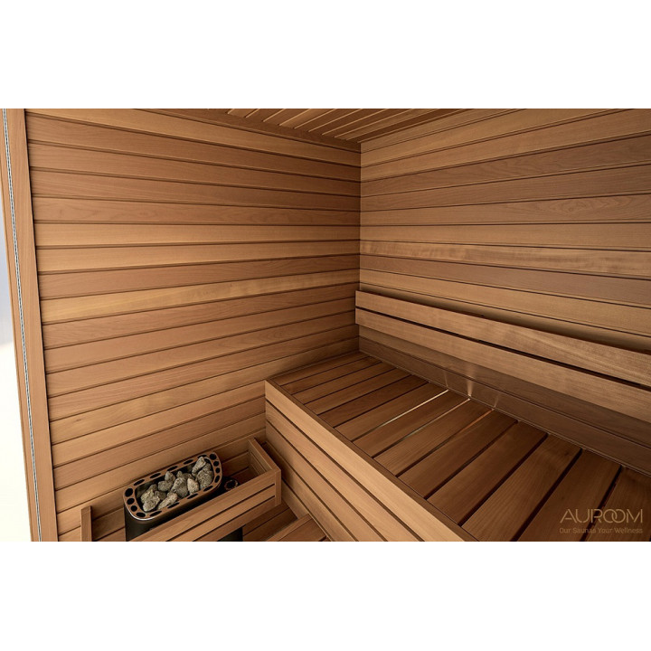 Auroom-saunamökki 150x150x205cm, lasitettu