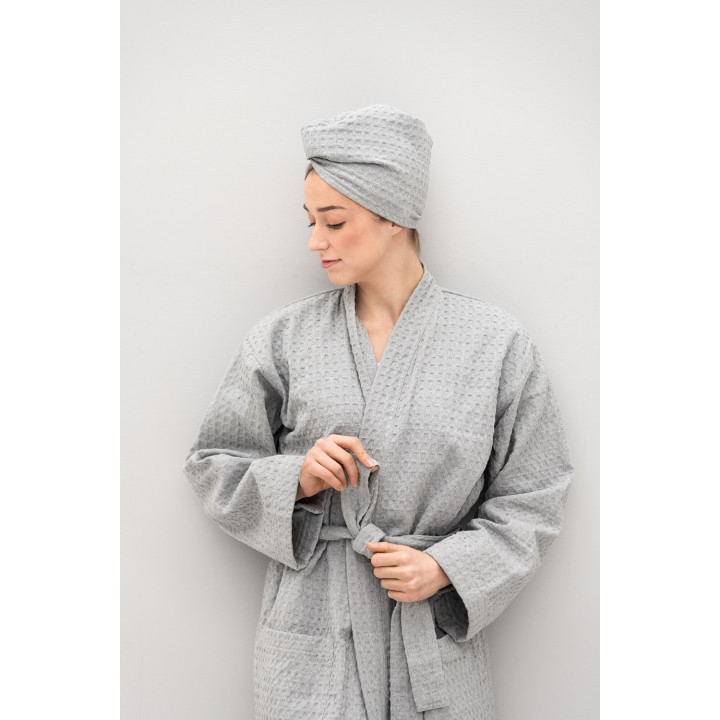 Kylpytakki, L / XL, Vaaleanharmaa