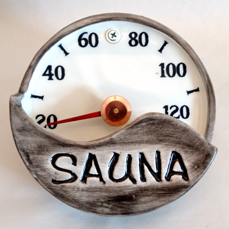 Keraaminen saunalämpömittari - SAUNA