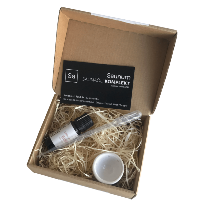 SAUNUM setti eteerisellä öljyllä