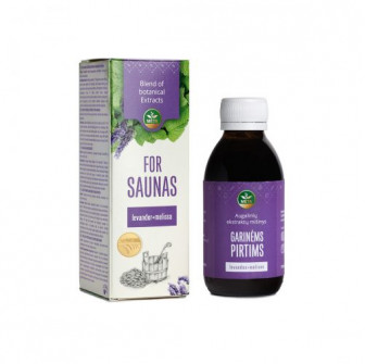 Kasviuutesekoitus saunaan laventelin ja sitruunamelissan eteerisillä öljyillä, 150 ml