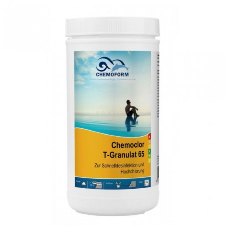 Nopeasti liukenevat kloorirakeet, 1 kg