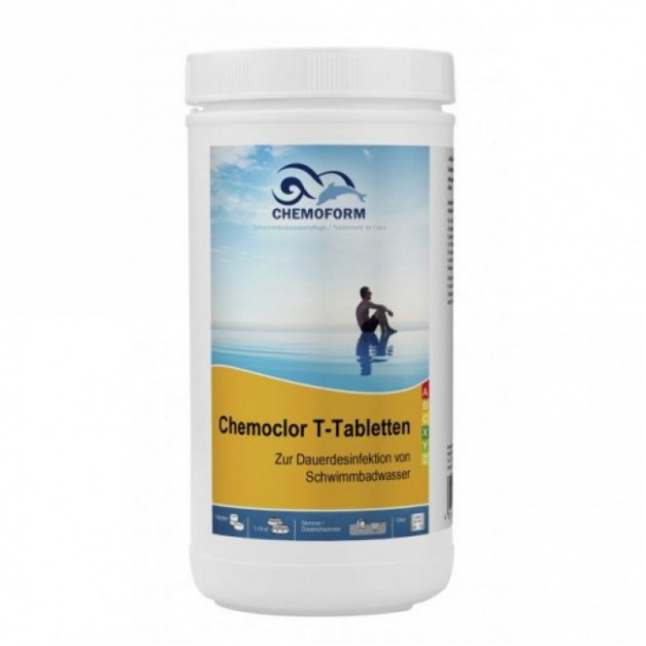 Hitaasti liukeneva kloori CHEMOCLOR T-tabletit 20 g, 1 kg
