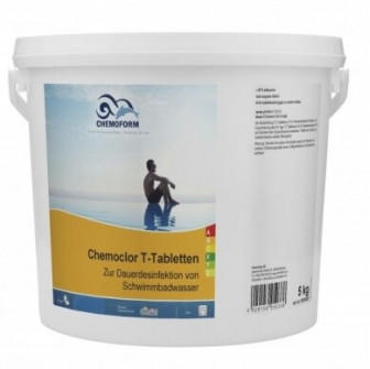Hitaasti liukeneva kloori CHEMOCLOR T-tabletit 20 g, 5 kg