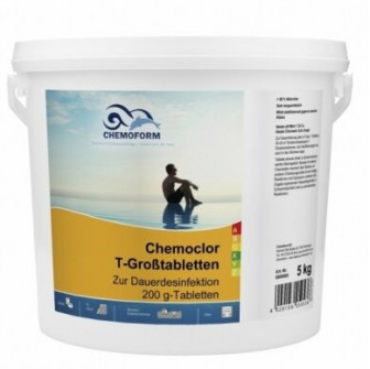 Hitaasti liukeneva kloori CHEMOCLOR T-tabletit 200 g, 5 kg