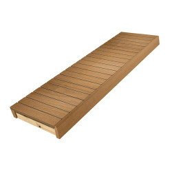 Saunapenkki, lämpöhaapa, 400x1600-2400 mm  Saunapenkki, lämpöhaapa, 400x1600-2400 mm