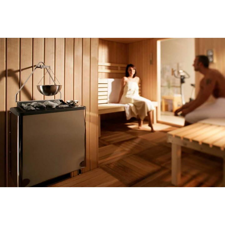 Sähkökiuas - EOS BI-O Tec, 6 kW, antrasiittihelmiäiskuvio