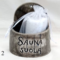 Keraaminen suolasäiliö saunaan - tumma 250 ml - 1