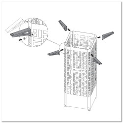Kiinnityskannattimet EOS Edge -uunikoteloon 