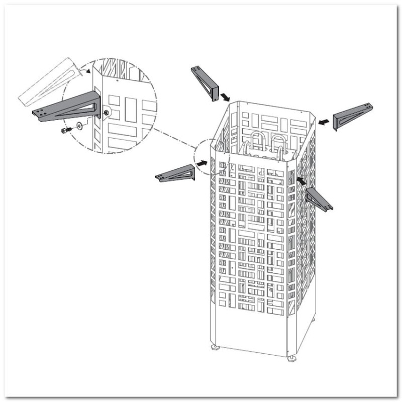 Kiinnityskannattimet EOS Edge -uunikoteloon