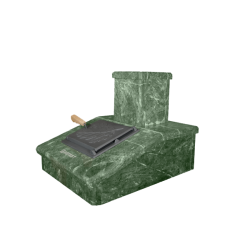 Kivipiippuviimeistely, serpentiini, 290 mm  Kivipiippuviimeistely, serpentiini, 290 mm