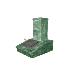 Kivipiippuviimeistely, serpentiini, 540 mm  Kivipiippuviimeistely, serpentiini, 540 mm