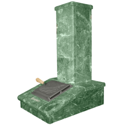 Kivipiippuviimeistely, serpentiini, 790 mm 