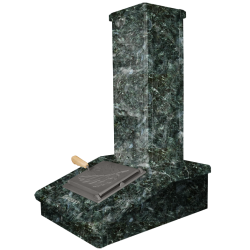 Kivipiippuviimeistely, tumma Serpentine, 790 mm  Kivipiippuviimeistely, tumma Serpentine, 790 mm