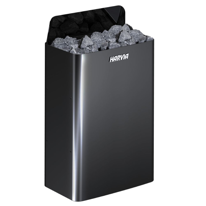 Sähkökiuas - HARVIA The Wall Black Steel SW90E 9 kW