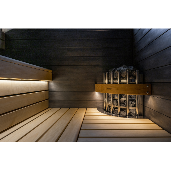 Turvavalaistu kaide HTRC3L - HARVIA Glow Corner -kiukaalle
