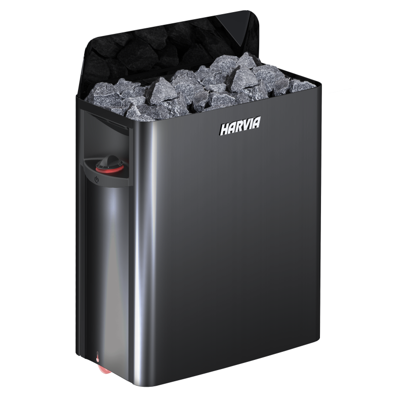 Sähkökiuas - HARVIA The Wall Black Steel SW80 8 kW