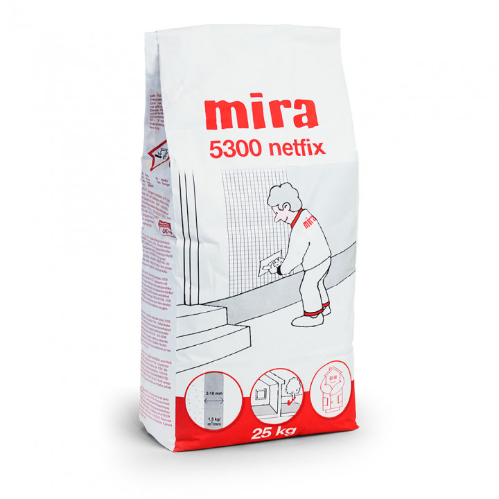 Vahvistettu liima-vahvistuskipsi MIRA 5300 Netfix