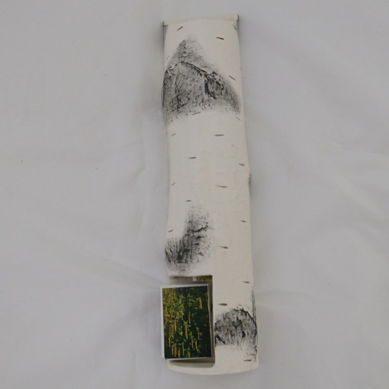 Keraaminen tulitikkurasian pidike - koivu