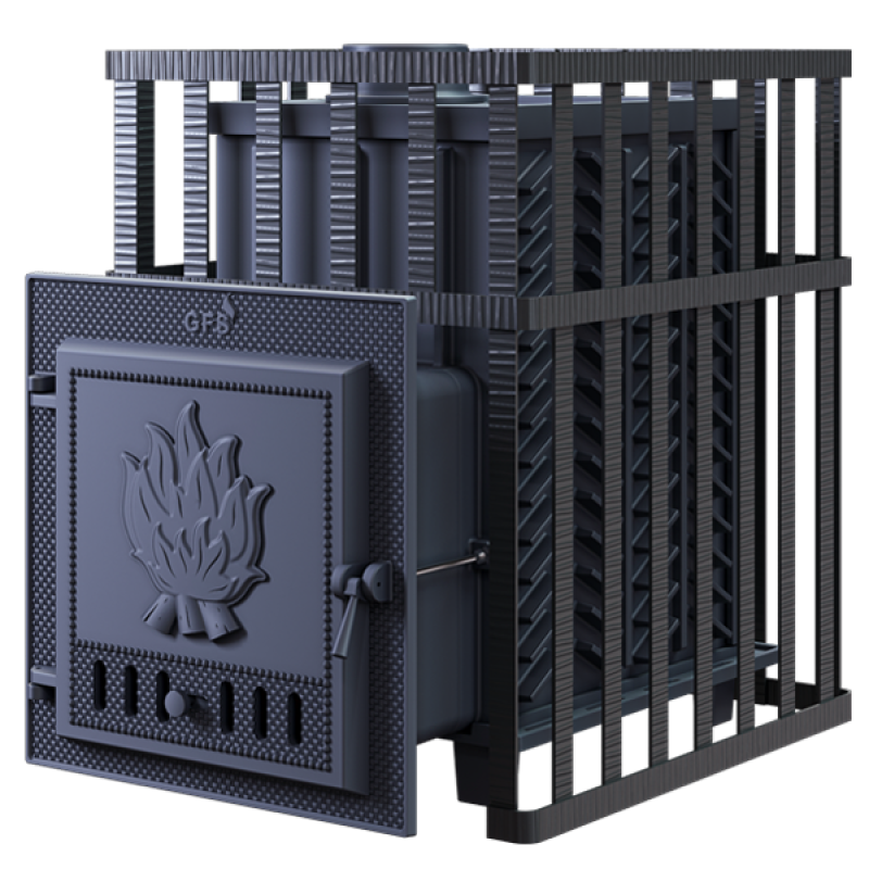 Puulämmitteinen kiuas GEFEST - GFS ZK 30 säleikössä