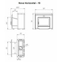 Puulämmitteinen kiuas - NOVA HORIZONTAL 18 - 6