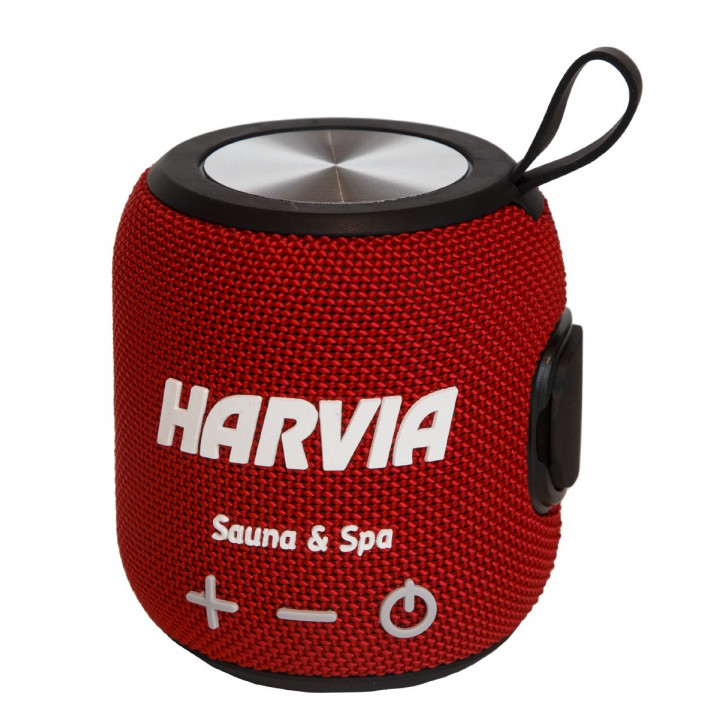 Vedenkestävä saunakaiutin HARVIA, punainen