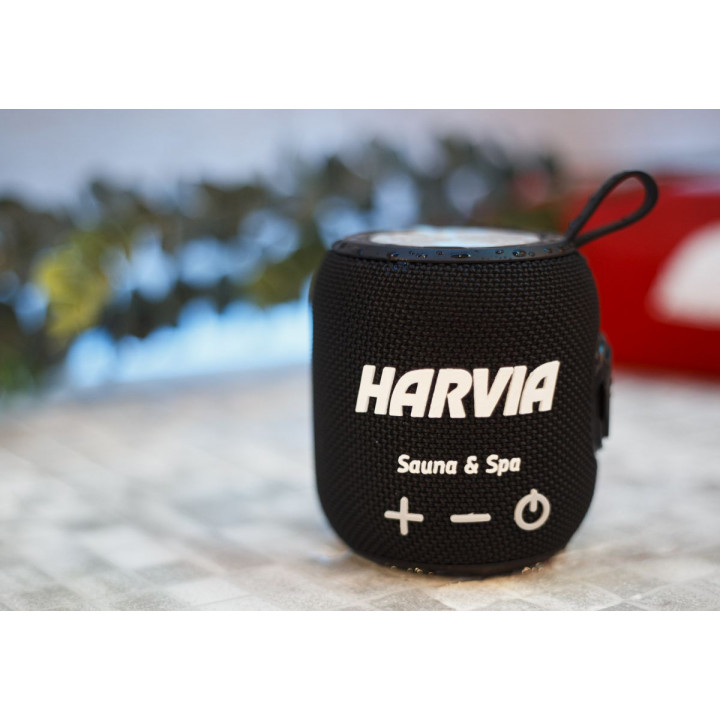 Vedenkestävä saunakaiutin HARVIA, musta