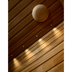 Kuituoptinen valaistus HARVIA Sirius saunamökkeihin  Kuituoptinen valaistus HARVIA Sirius saunamökkeihin