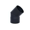 HARVIA kyynärpää 45°, musta - 0