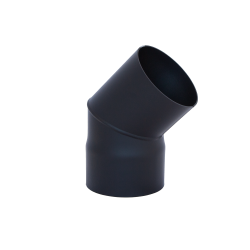 HARVIA kyynärpää 45°, musta 