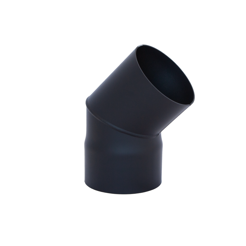 HARVIA kyynärpää 45°, musta