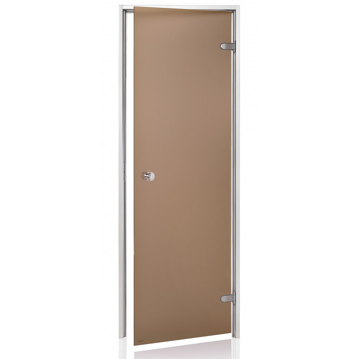 AD-lasiovet höyrysaunaan, mattalasi, 80 x 210, pronssi matta
