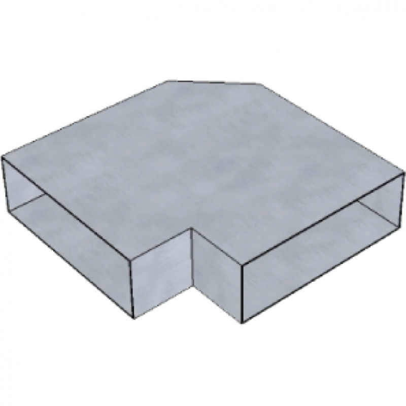 Litteä kyynärpää 5F15/90