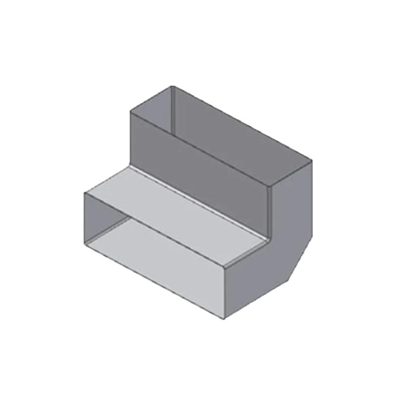 Kyynärpää kapea 50x150, 90°