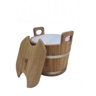 Tamminen kulho kannella, 24 l